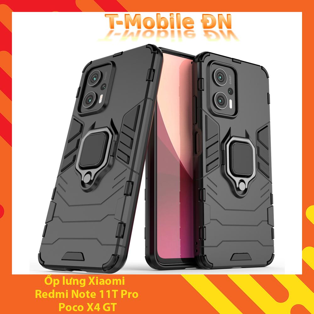 Ốp lưng cho Xiaomi Redmi Note 11T Pro/Poco X4 GT iRON MAN IRING Nhựa PC cứng viền dẻo chống sốc