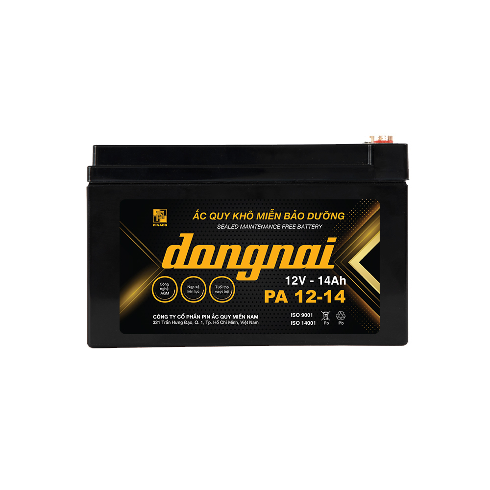 Ắc Quy Xe Đạp Điện Đồng Nai Pa 12 - 14 12V - 14Ah