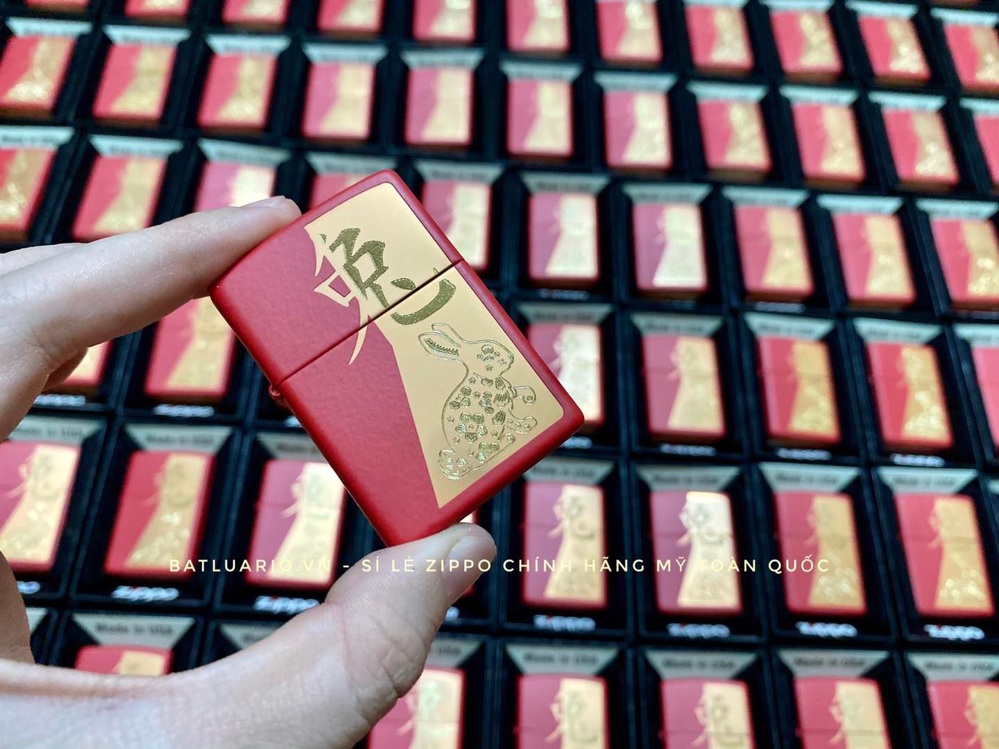 Bật Lửa Zippo 48282 – Zippo Year of the Rabbit Red Matte