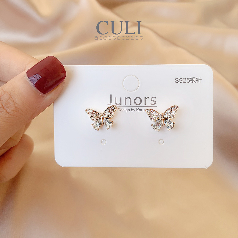 Khuyên tai, Bông tai thời trang hình bướm HT611 - Culi accessories