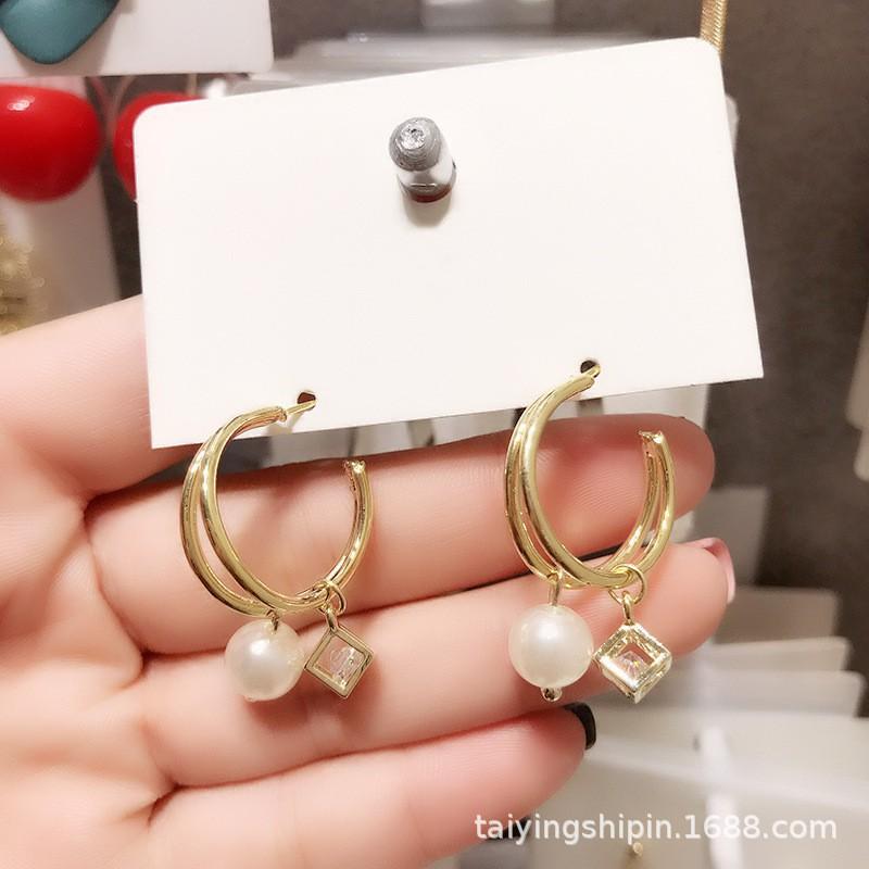 Bông tai nữ dáng dài dễ thương phụ kiện trang sức cá tính Hàn Quốc