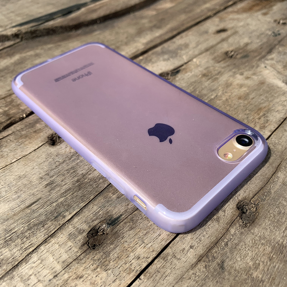 Ốp lưng dẻo cao cấp dành cho iPhone 7 / iPhone 8 - Màu tím mờ