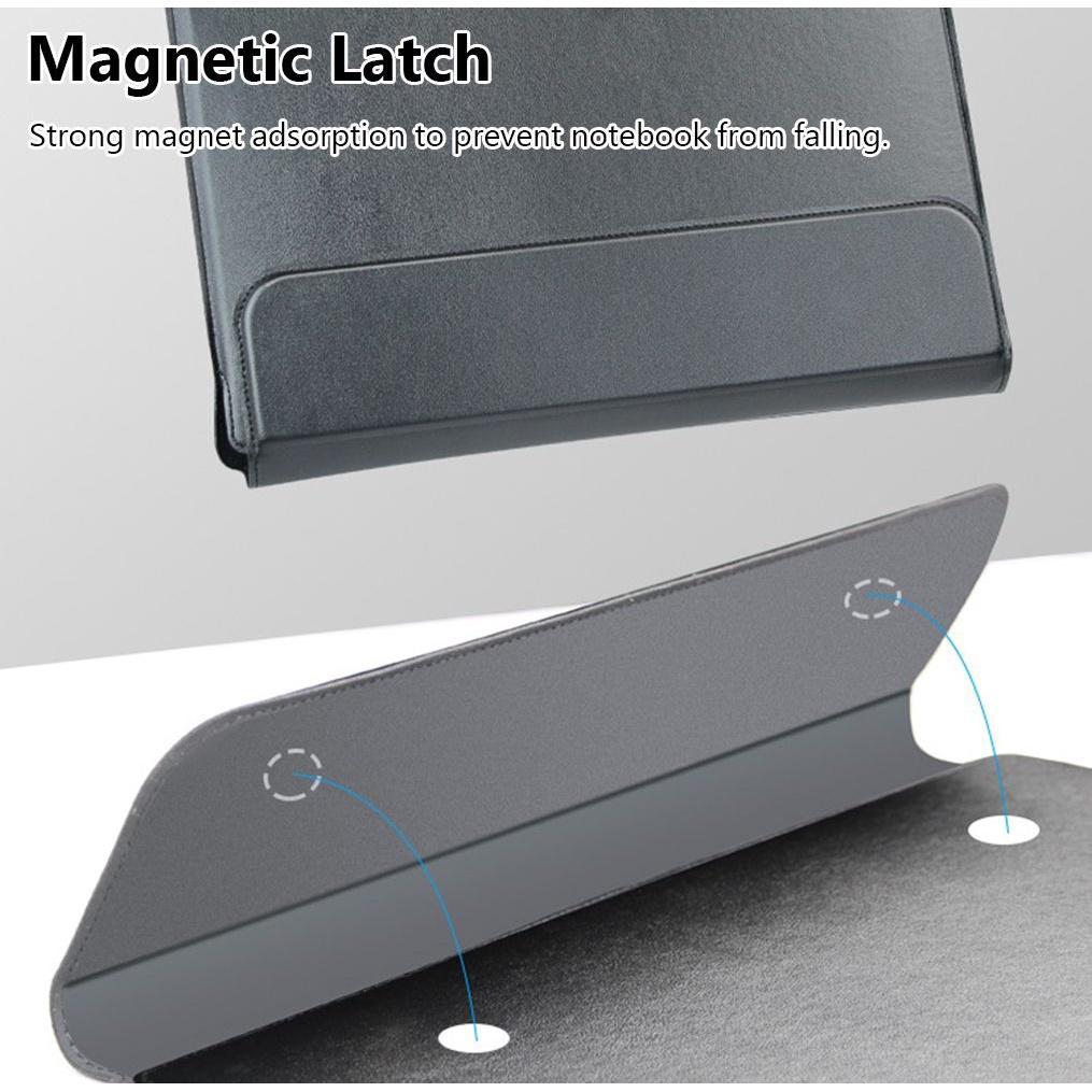 Túi đựng laptop chống sốc bằng da PU nhiều màu tùy chọn tản nhiệt thích hợp cho cỡ 13 15 inch