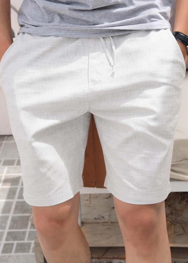 Quần Short Nam Đũi Trắng SHORTTRANG52 (Short Trắng)
