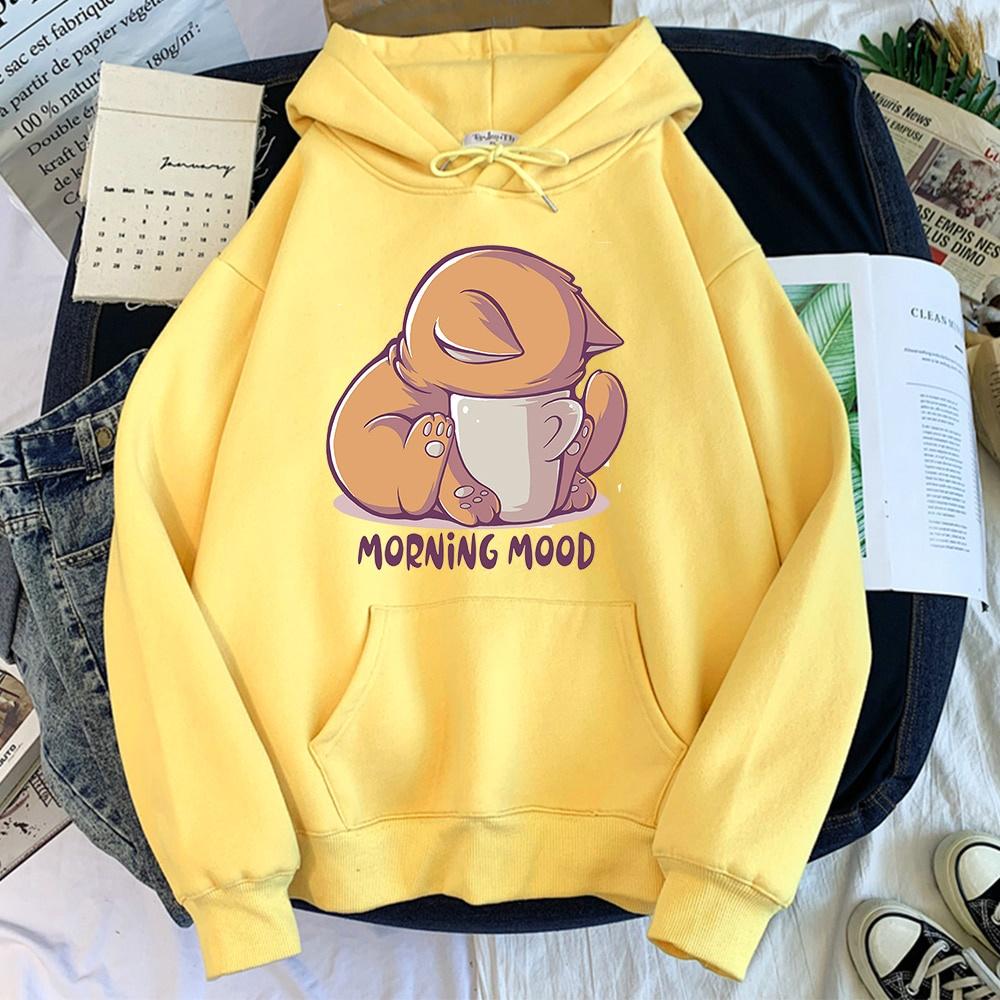 Áo hoodie in hình Hoạt Hình Mèo Hoody Kawaii