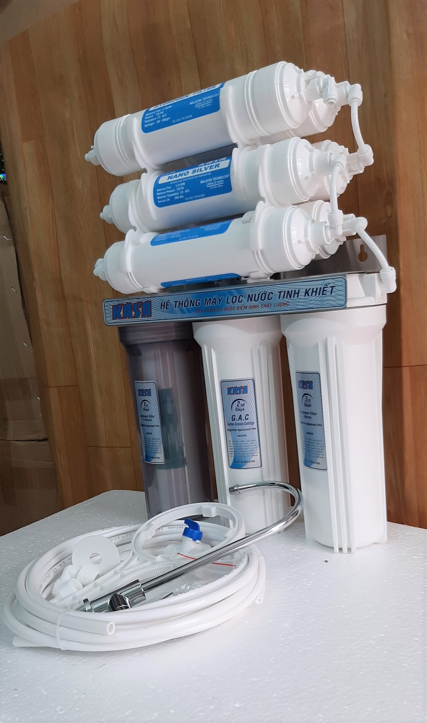 BỘ LỌC NƯỚC KASA 9 CẤP CÔNG NGHỆ NANO TIÊN TIẾN HYDROGEN/ hàng chính hãng