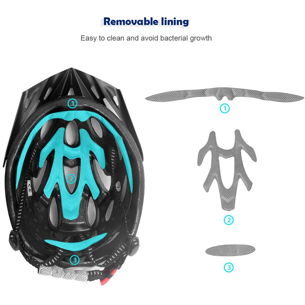 Mũ bảo hiểm đi xe đạp dành cho nam nữ, có tấm lót mềm, bảo vệ và an toàn
