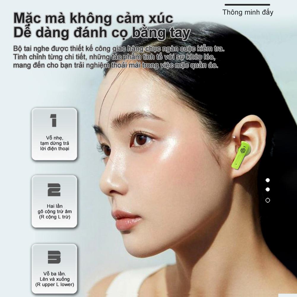 [HÀNG CHÍNH HÃNG GOOJODOQ] Tai nghe Goojodoq E90 TWS Bluetooth có Mic không dây có hộp sạc Màn hình hiển thị nguồn điều khiển bằng cảm ứng