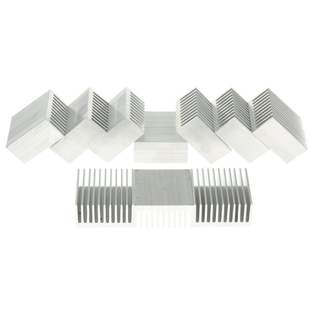 10x Aluminum Heatsink Amplifier Heat Sink Conductivity Cooler Fin 40x40x20mm