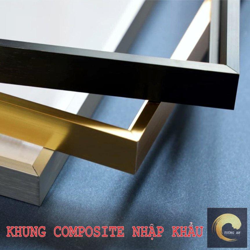 Tranh treo tường pha lê tráng gương Khung composite cao cấp - Thuận buồm xuôi gió