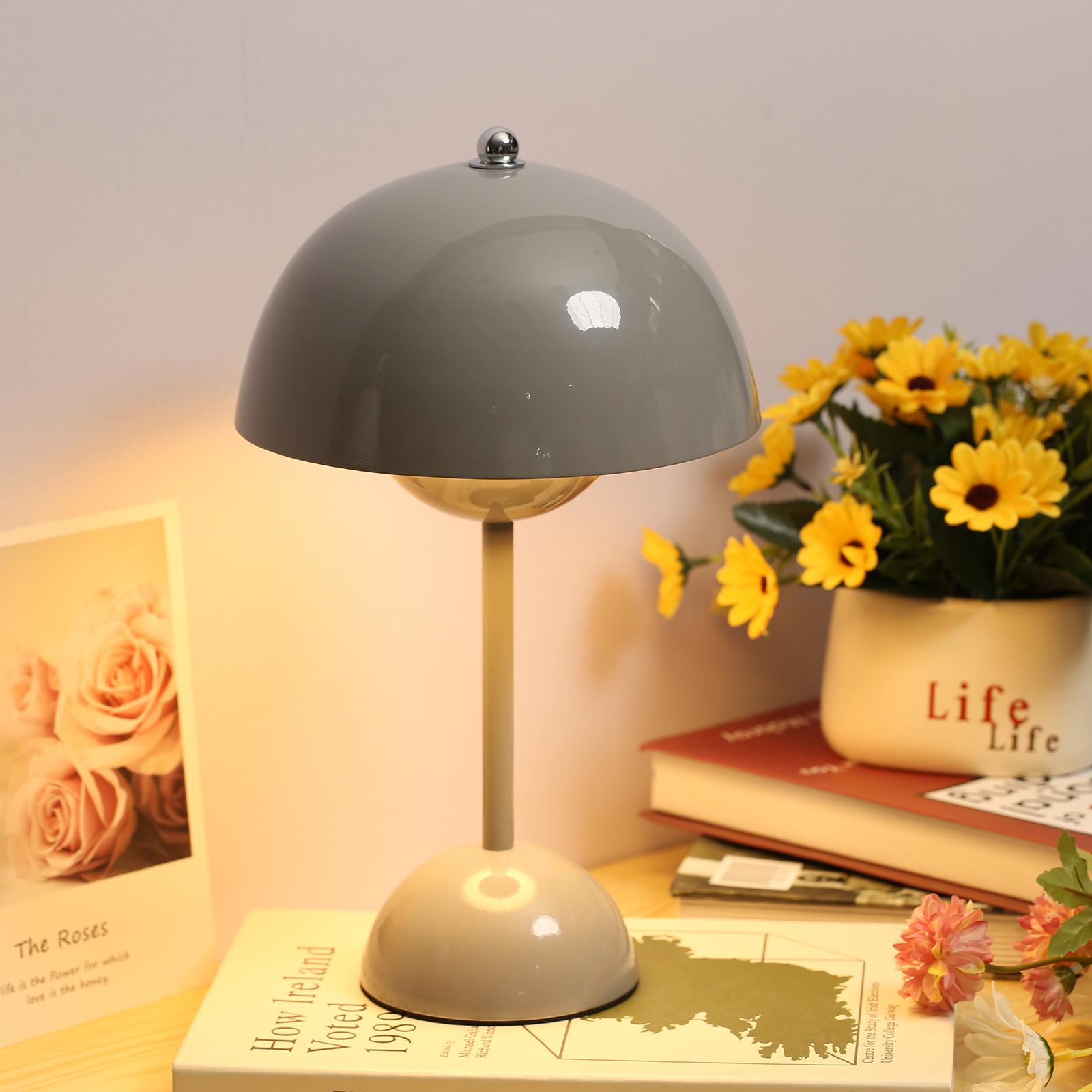 Neoglint USB Rechargeable Table Lamp Touching Control Bedside Night Light Decorative Bedroom Nightstand Lamp