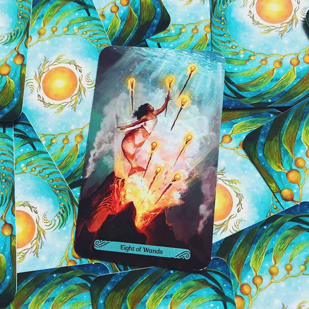 Bộ Bài Mermaid Tarot 78 Lá Bài Tặng Đá Thanh Tẩy