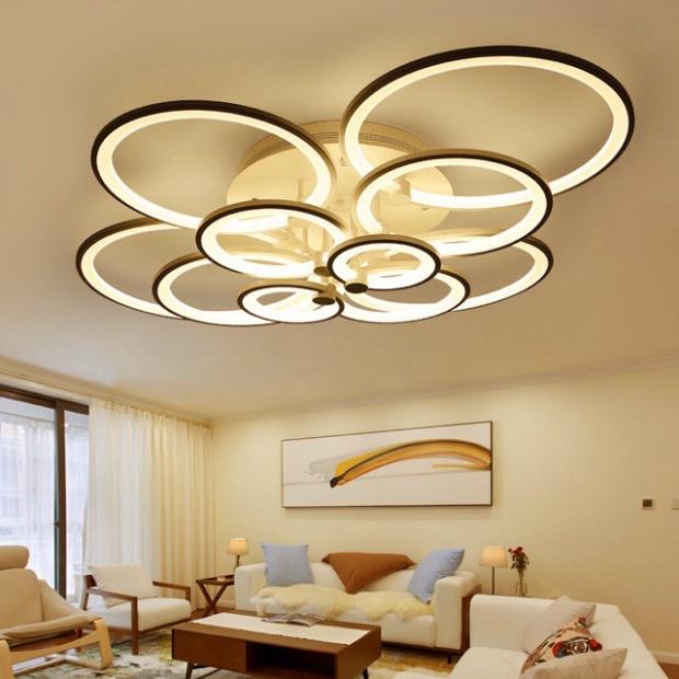 Đèn LED Mâm Ốp Trần MN007 , LED tô điểm Phòng Khách, Đèn ốp trần buồng nghỉ - 3 cơ chế Sáng DT