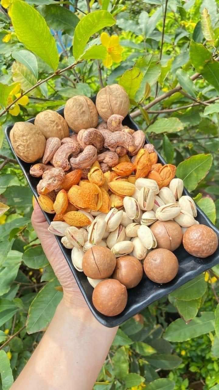 Hộp quà Mix 5 loại hạtHộp hạt dinh dưỡng .Healthy Nuts 500gr