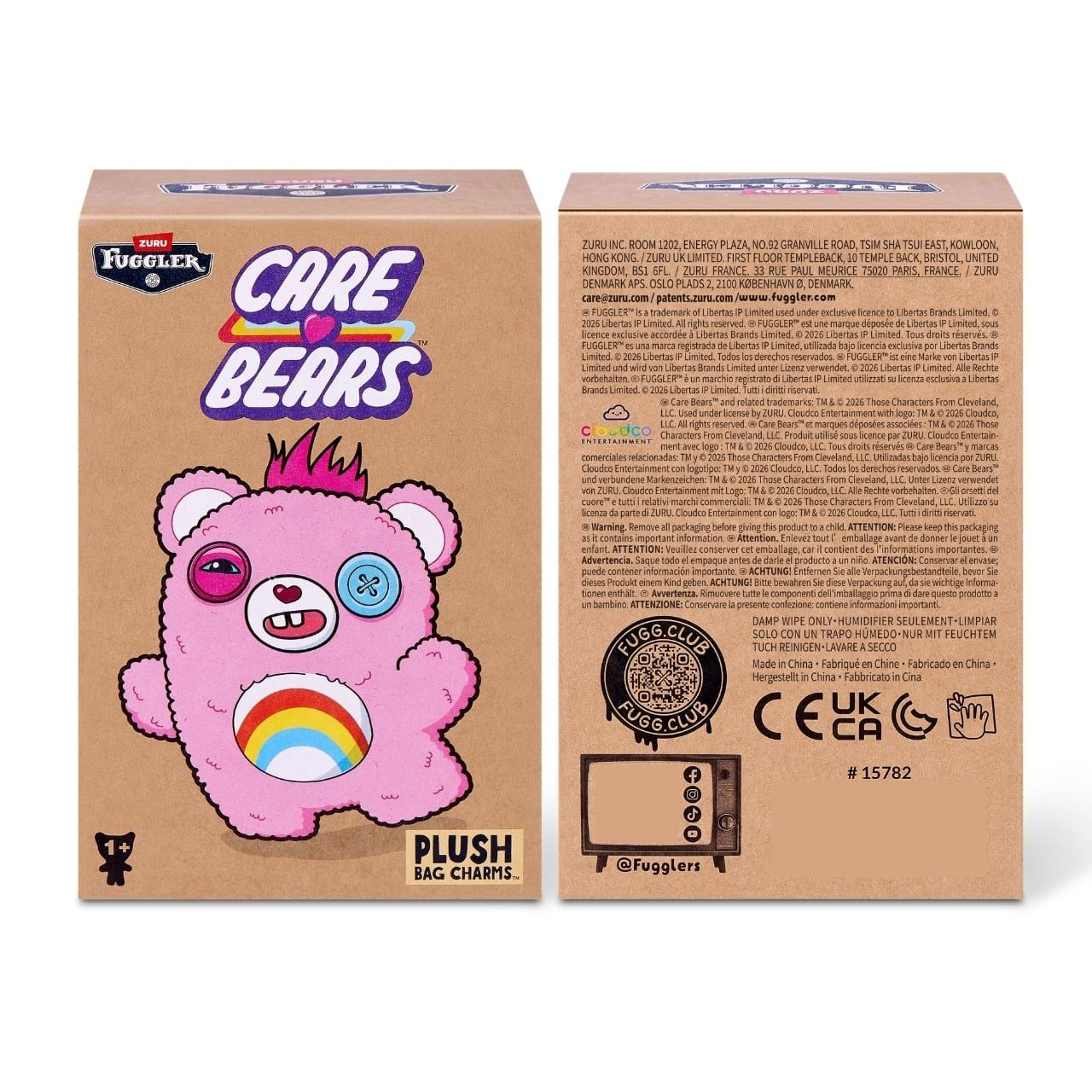 Blindbox Đồ Chơi Sưu Tầm Fuggler Care Bears Keyrings 5 Inch - Zuru Toys 15782