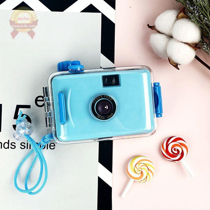 Máy chụp ảnh film lomo cute nhiều màu underwater chống nước mini du lịch đi biển dễ thương nhiều màu Doraemon