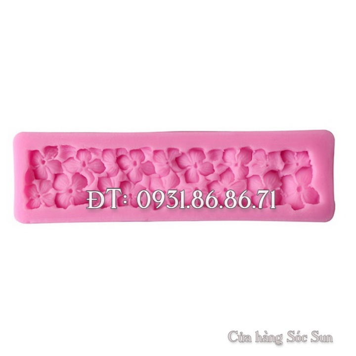 Khuôn silicon viền hoa mai - Mã số 1685
