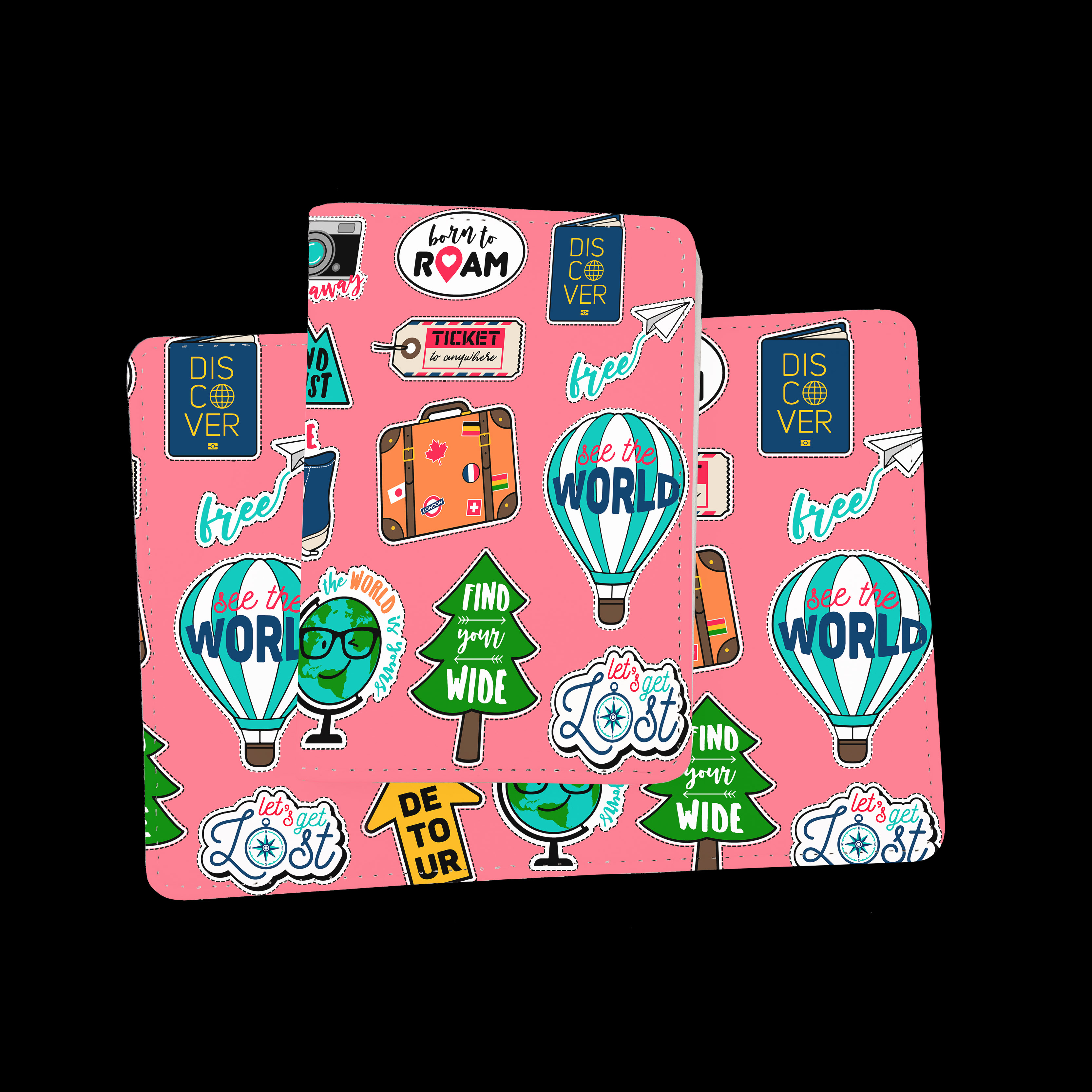 Ví Đựng Passport Du Lịch Và Phụ Kiện STICKERS - Bao Da Hộ Chiếu STormbreaker - Passport Cover Holder - Thiết Kế Thời Trang - Độc Đáo - LT002