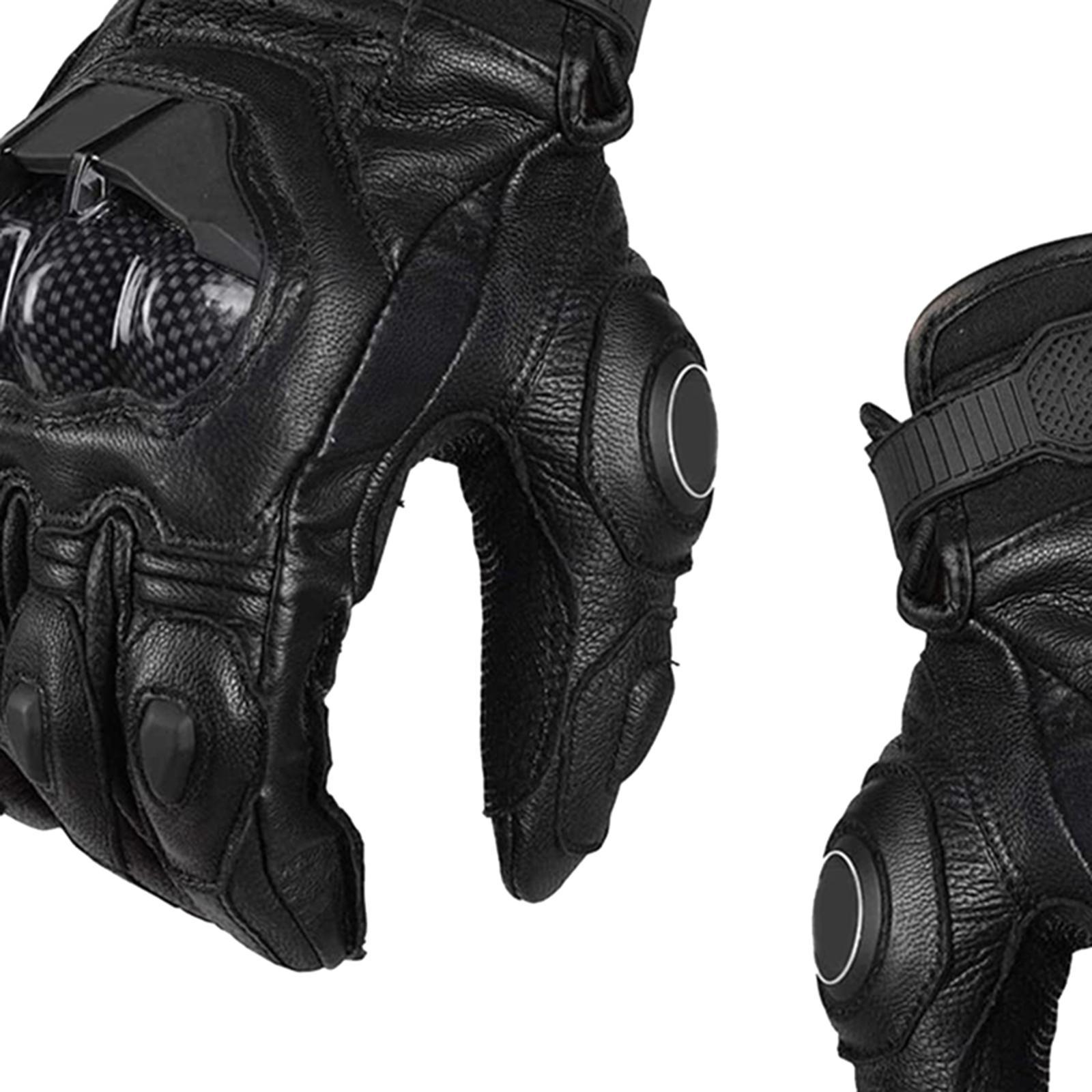 Premium PU Leather Motorcycle Gloves Touchscreen for Driving