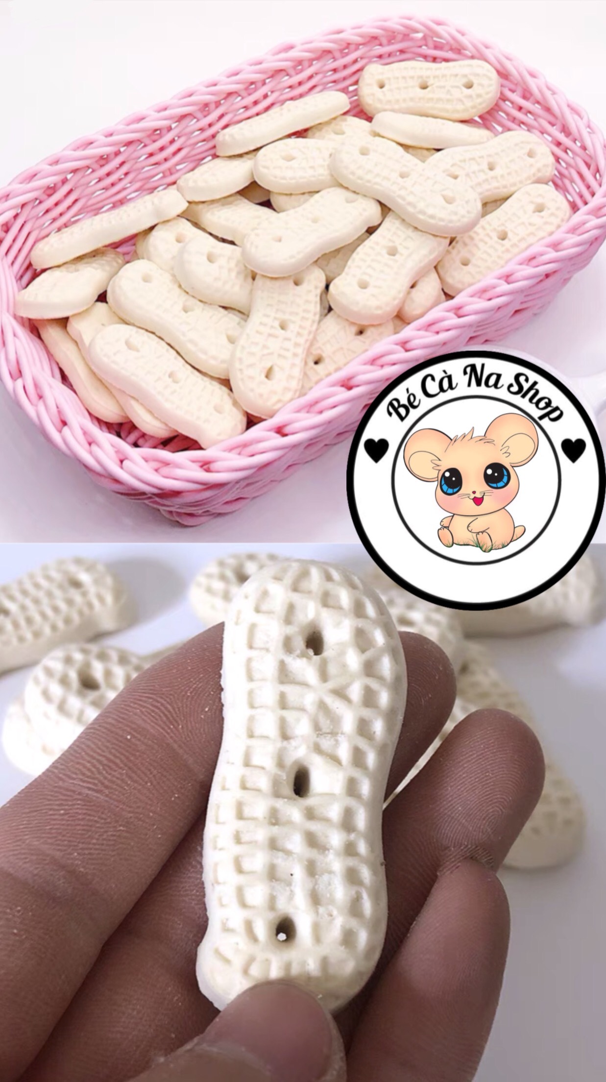 Bánh quy cokkies đậu phộng cho hamster