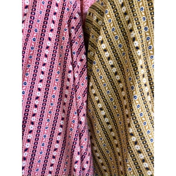 Vải thô cào bông thổ cẩm mềm mịn ấm may váy áo