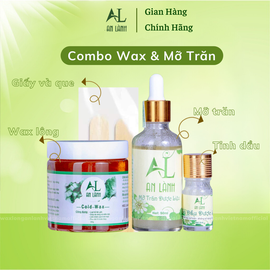 Combo triệt lông Wax + Mỡ Trăn An Lành