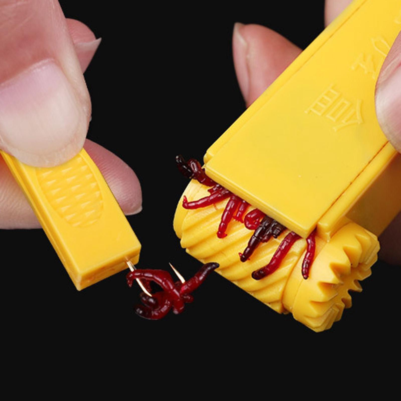 Fishing  Bander Tool  Bloodworm Clip Baits  Yellow