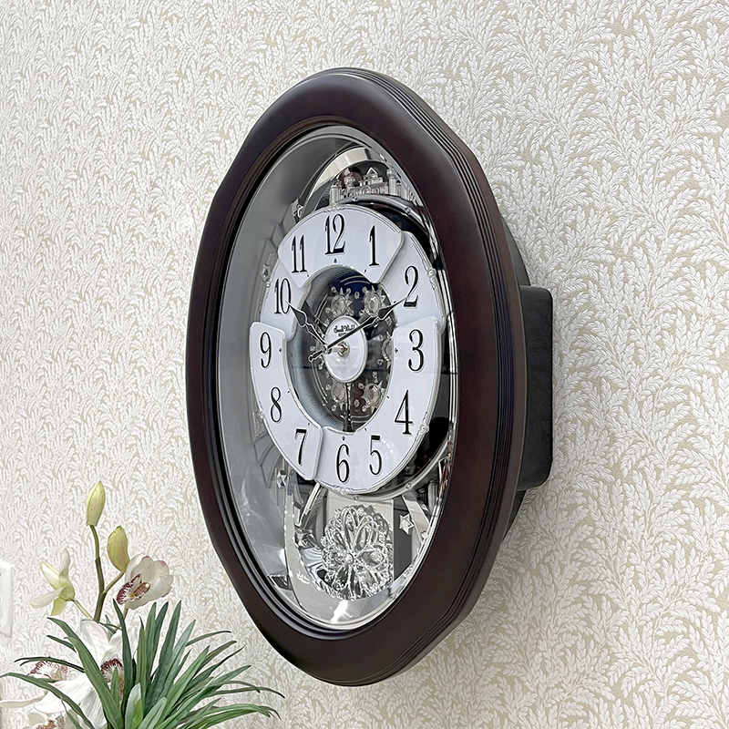 Đồng hồ treo tường Nhật Bản RHYTHM Magic Motion 4MH869WD06, Kt 43.0 x 53.0 x 13.0cm, 4kg, dùng PIN