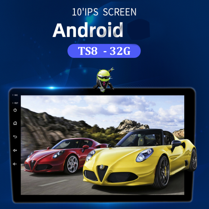 Màn hình DVD Android thế hệ mới dùng cho tất cả các dòng xe ô tô - Màn hình OLED siêu nét, viền cong 2,5D - Tích hợp sim 4G LTE, wifi, GPS, Bluetooth