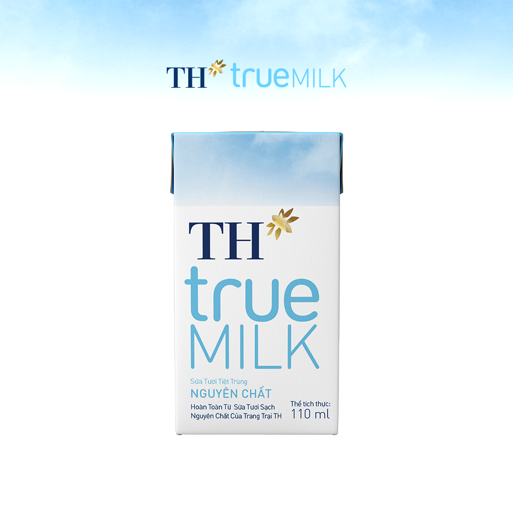 Thùng 48 hộp sữa tươi tiệt trùng nguyên chất TH True Milk 110ml (110ml x 48)