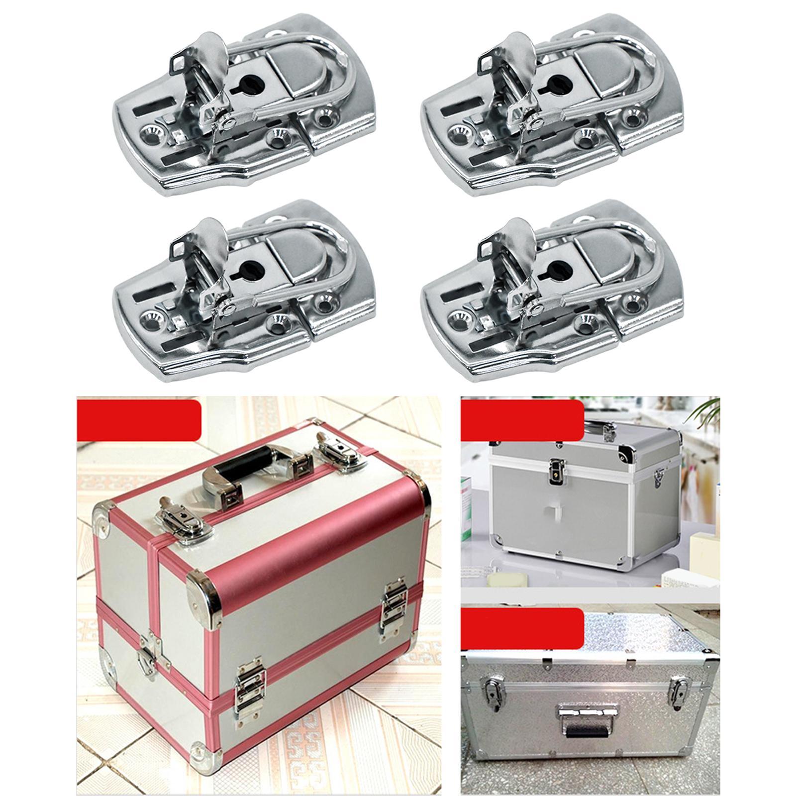 4x Toggle Hasp Latch Locked Buckles for Wooden Box Jewelry Box