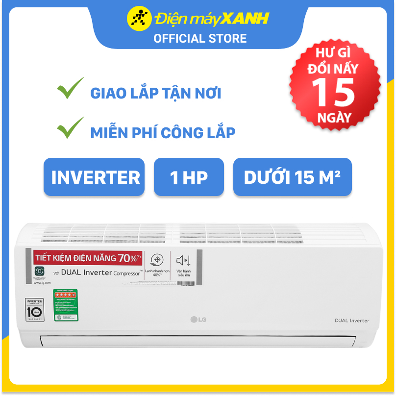 Máy lạnh LG Inverter 1 HP V10ENH1 - Hàng Chính Hãng (Giao Hàng Toàn Quốc)