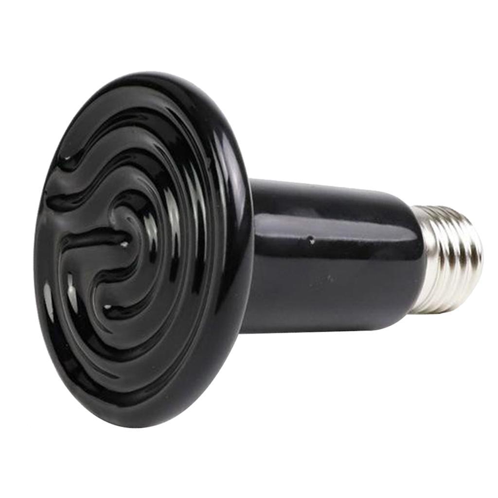 E27 Reptile Heating Lamp Bulb 25-200W Ceramic Heater