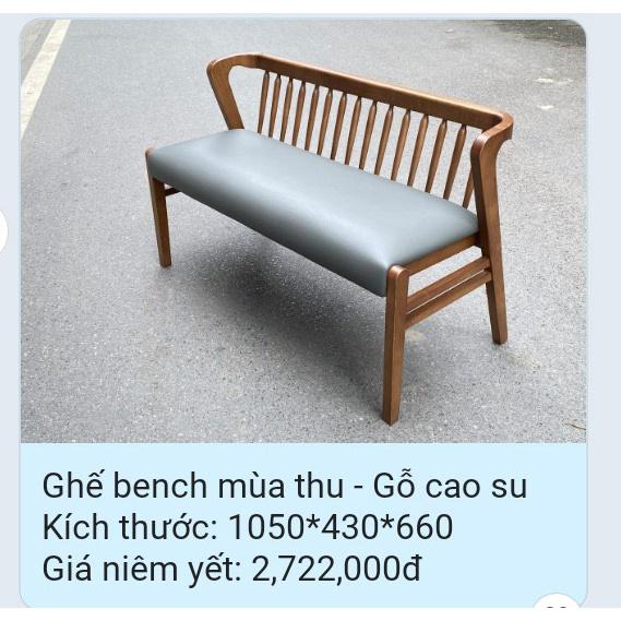 GHẾ BENCH MÙA THU - MT105A 3 màu tự chọn