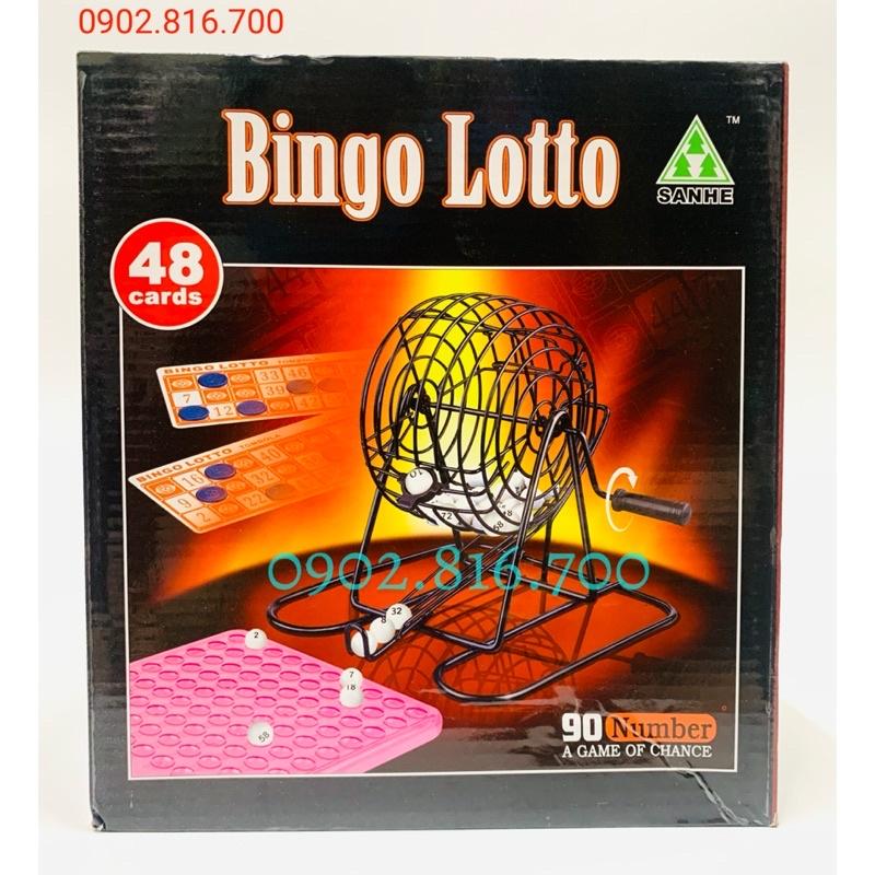 Đồ chơi LÔ TÔ BINGO Lồng sắt 48 tờ 90 số
