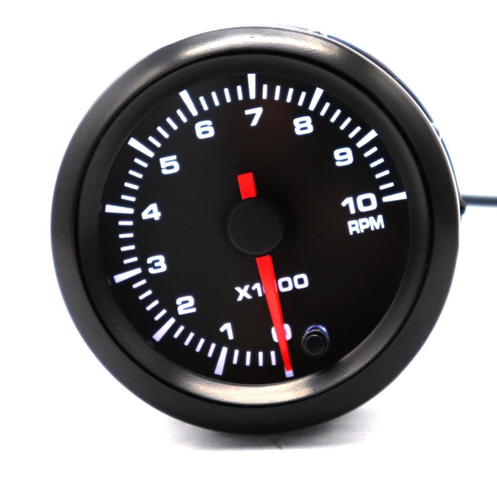 Tachometer 2″ 52mm 7 Color LED Car Pointer Tacho Gauge Meter 0~10000 RPM