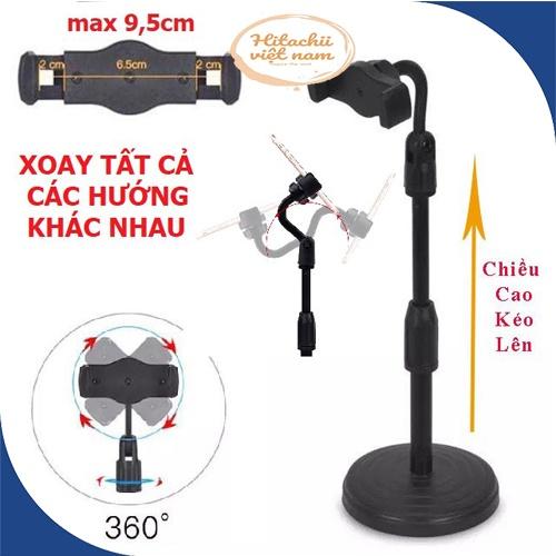 Giá đỡ điện thoại livestream video, Giá đỡ điện thoại xoay 360 độ ổn định dùng để quay phim, Kẹp điện thoại đa năng