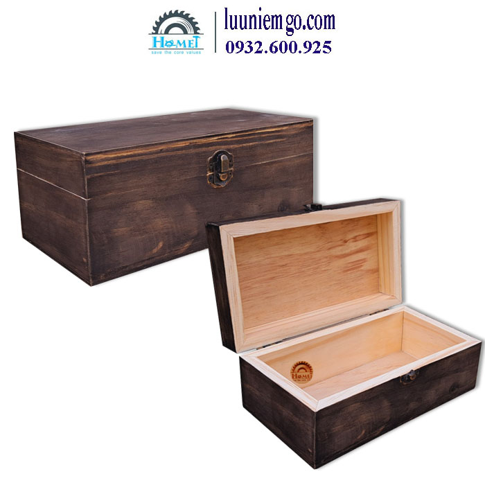 CAO 13CM - HỘP GỖ THÔNG NẮP MỞ BẢN LỀ - Đa dạng kích thước, dễ dàng chọn lựa - HỘP GỖ ĐỰNG ĐỒ - HỘP GỖ DECORD