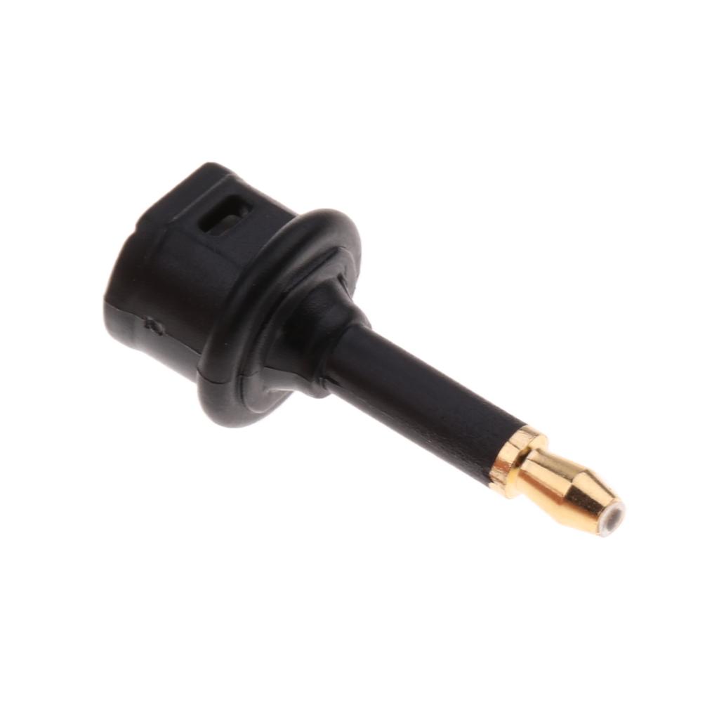 5xDigital Fiber Optic Toslink to 3.5 mm Mini Optical Audio Connector Adapter