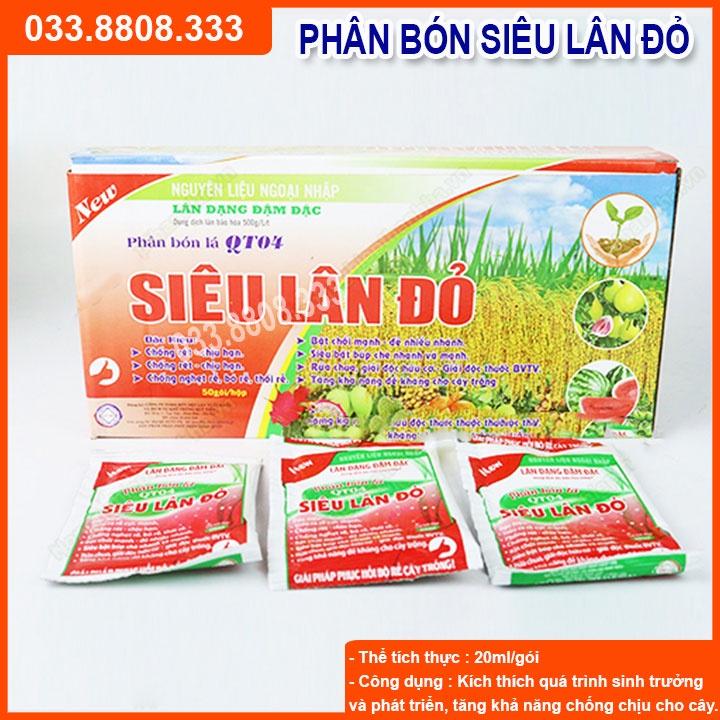 20 Gói Phân bón siêu lân đỏ cho cây kích rễ nhanh, siêu ra hoa