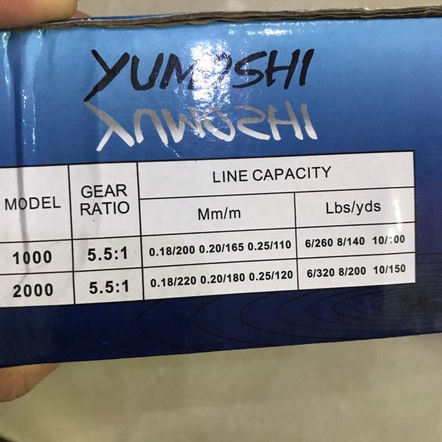 Máy câu cá yumoshi tx bk 3000 - 7000