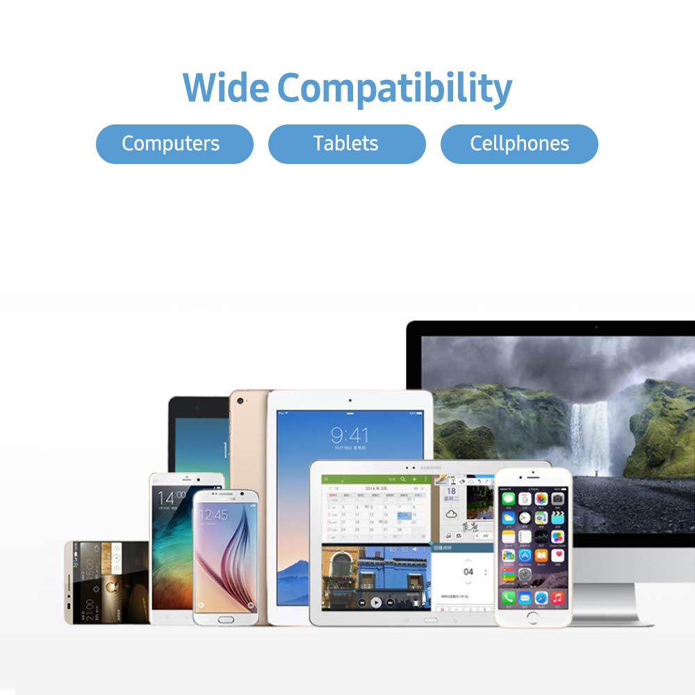 Bàn phím BT kích thước bỏ túi, Tương thích với iOS / Android / Windows - Màu trắng