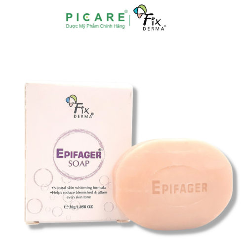 Xà Phòng Làm Sạch Dưỡng Trắng Sáng Da Mờ Thâm Nám Fixderma Epifager Soap 30g