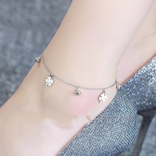 Lắc Chân 4 Lá Cao Cấp-Không đen