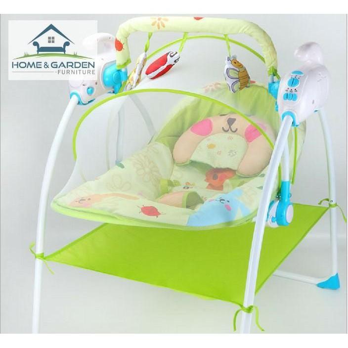 Nôi đưa tự động cho bé có nhạc Boss Baby - Home and Garden