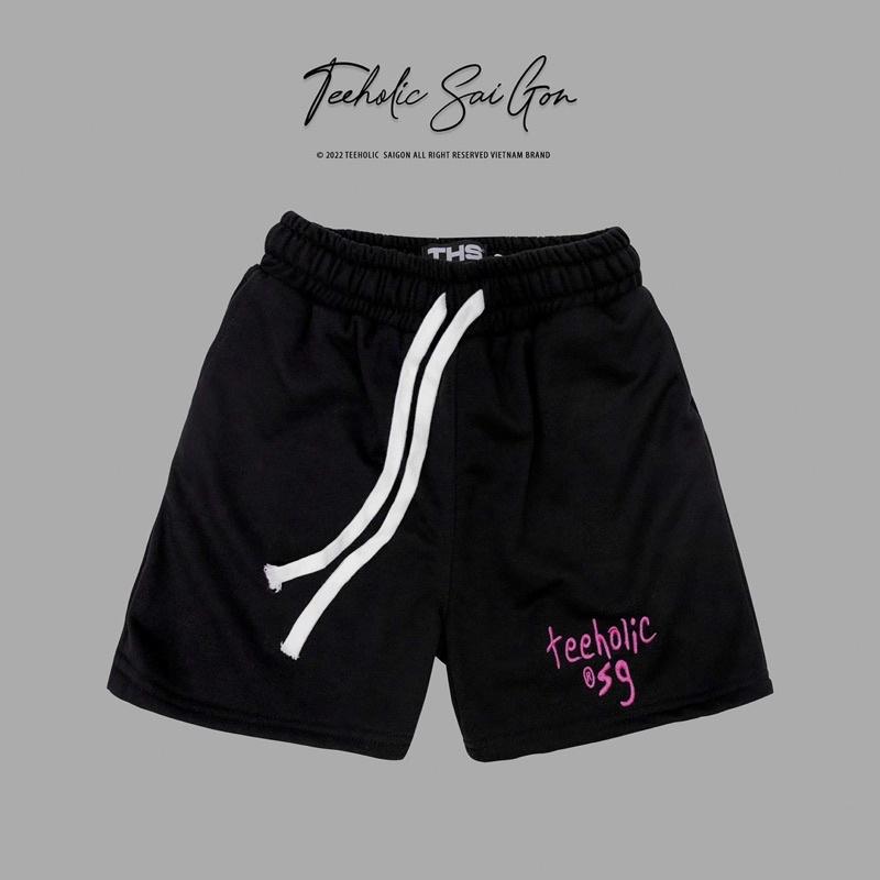 Quần Short Unisex Nam Nữ Thêu Logo TeeHolic