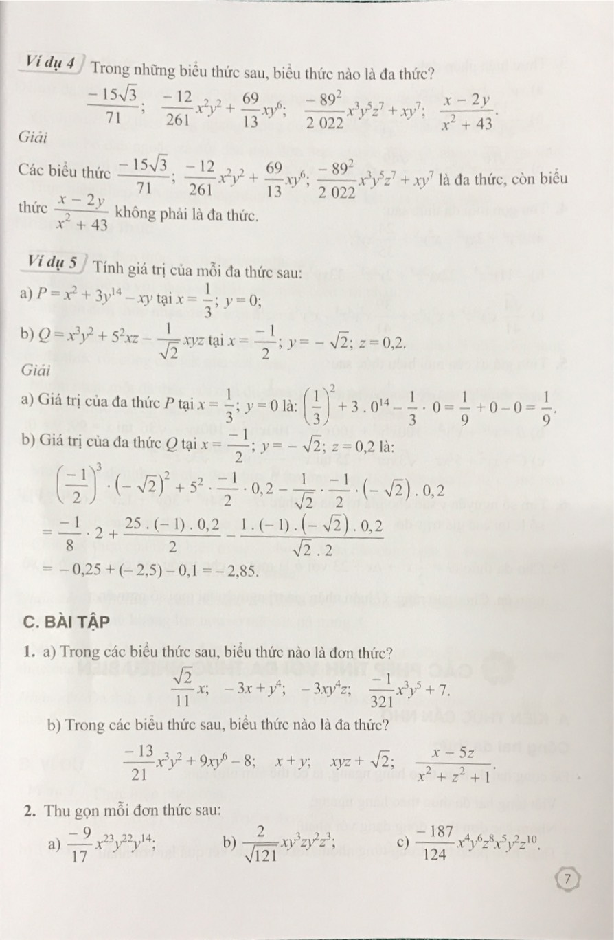 Bài Tập Toán Lớp 8 Tập 1 - Bộ Cánh Diều