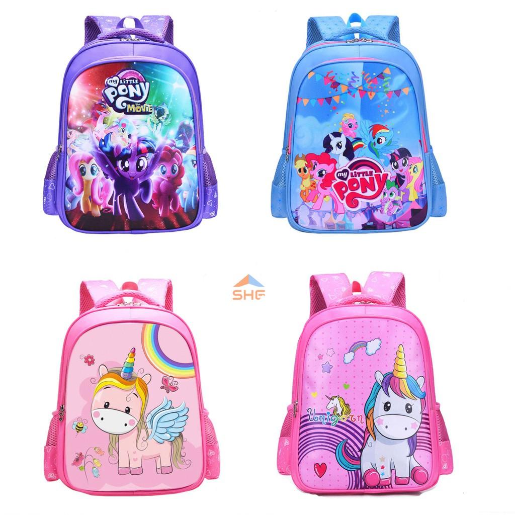 BALO HỌC SINH TIỂU HỌC 2 NGĂN LỚN PONY, ELSA, KITTY CHO BÉ GÁI, MÚT ĐỆM ÊM VAI VÀ LƯNG CHO BÉ