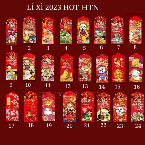 Combo 50 bao Lì Xì Tết đẹp 2023 Mẫu Qúy Mão hot hit ,lì xì đón tết ý nghĩa