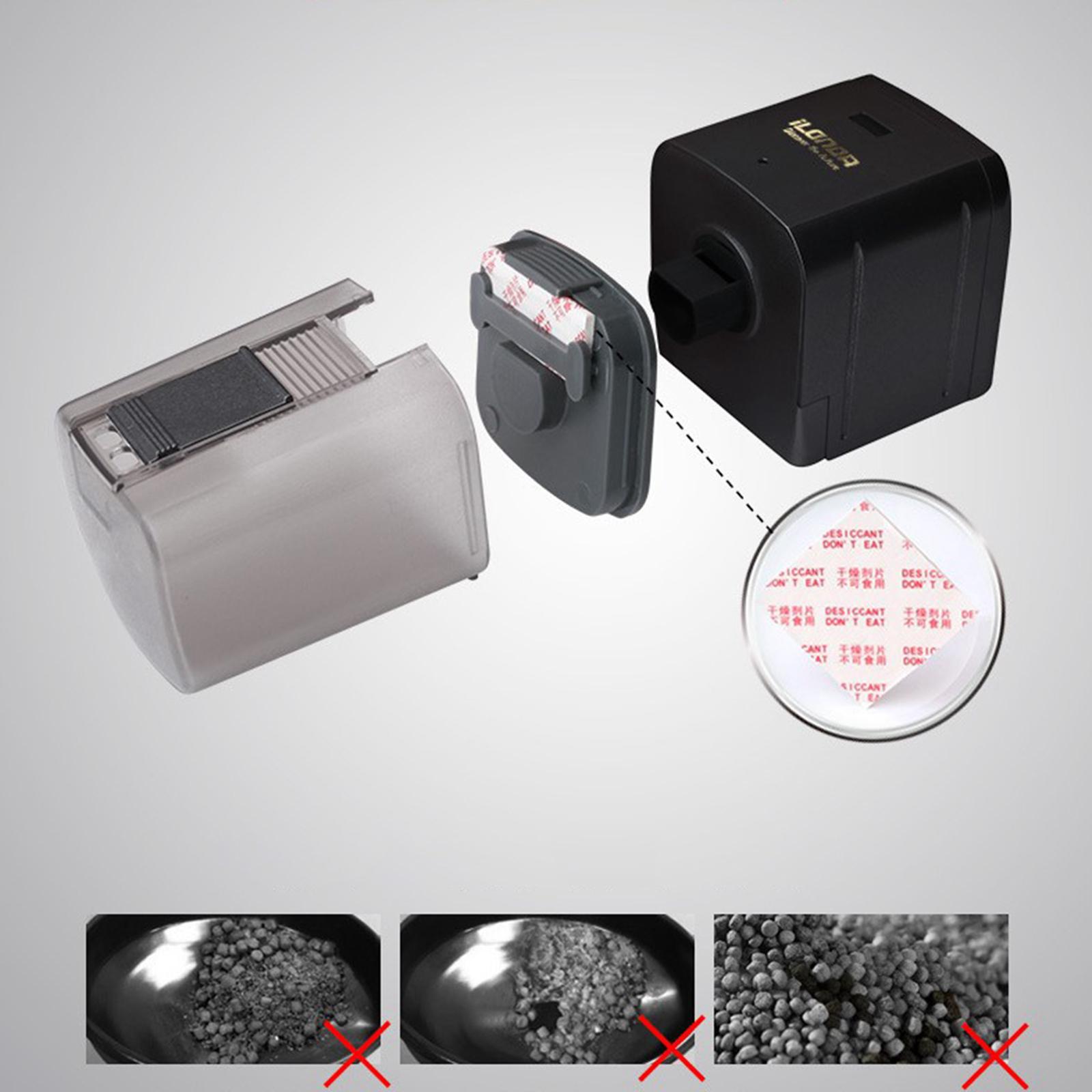 Automatic Fish Feeder, Moisture-Proof Electric Auto Fish Feeder for Aquarium Fish Tank, Fish Food Vacation Feeder Timer Fish Food Dispenser,165-175ml